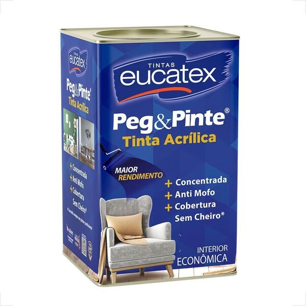 TINTA LATEX EUCATEX PEG E PINTE ACRÍLICO 18l